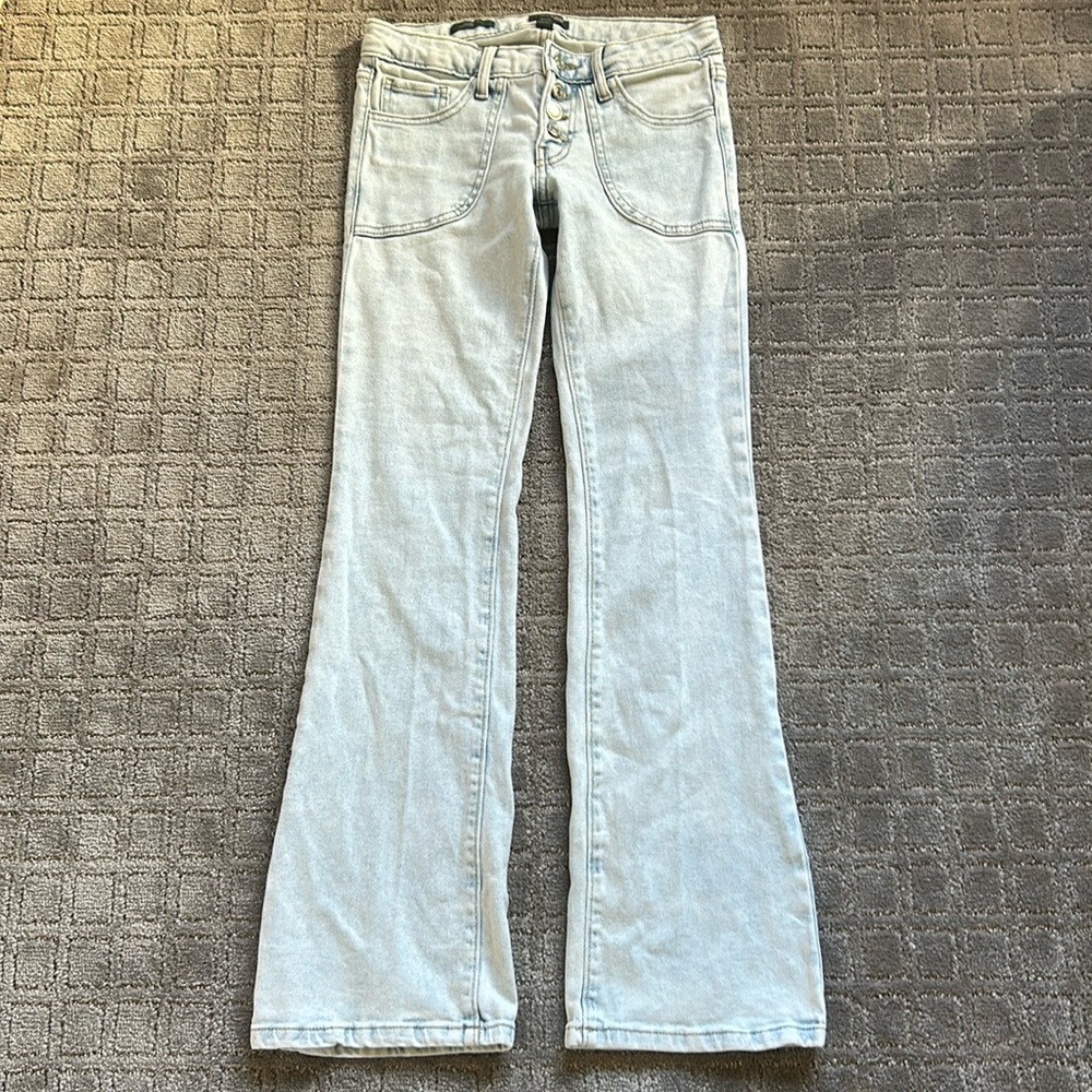 Light wash low waisted Wild Fable flare jeans